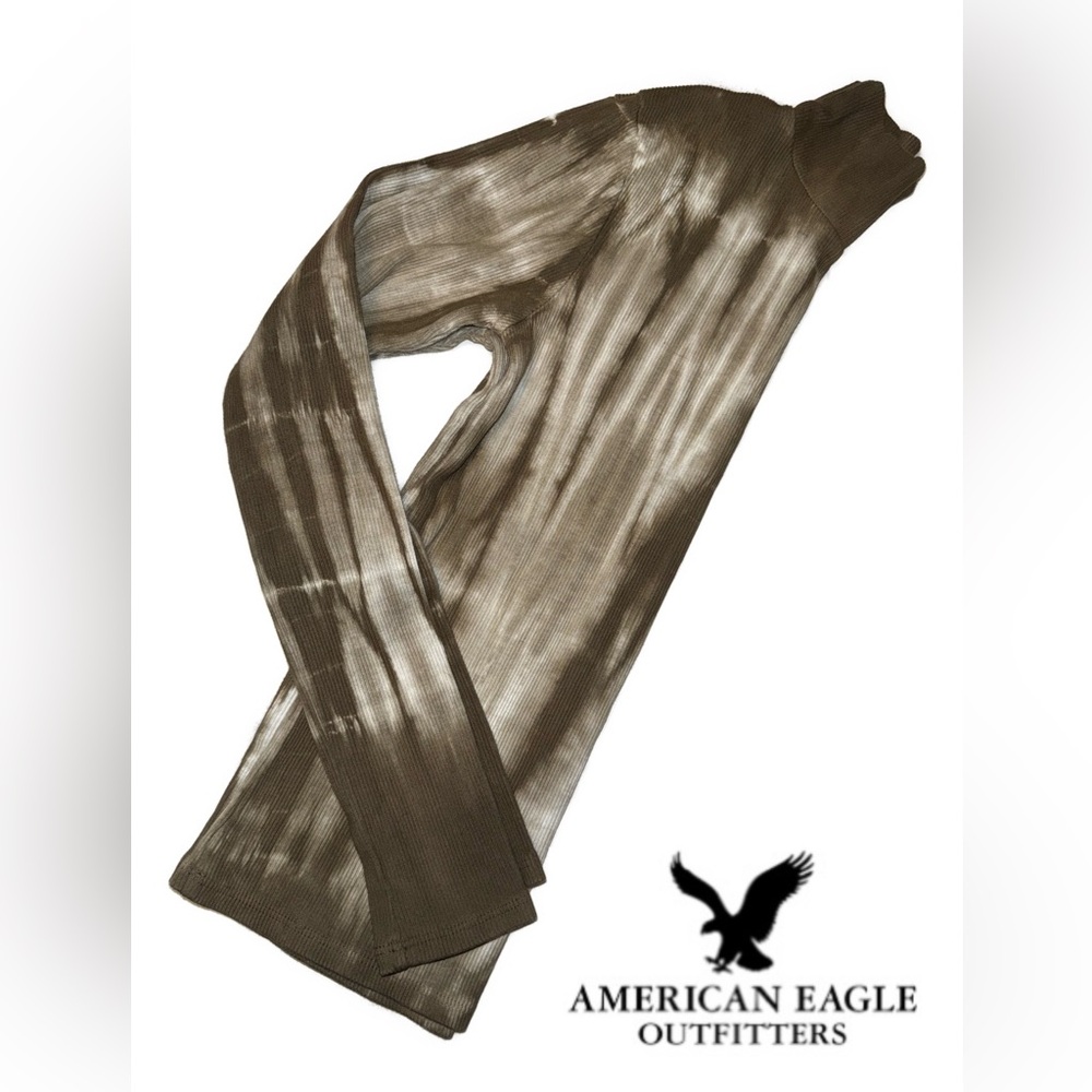 American Eagle Outfitters GreenTie-Dye Women's Top